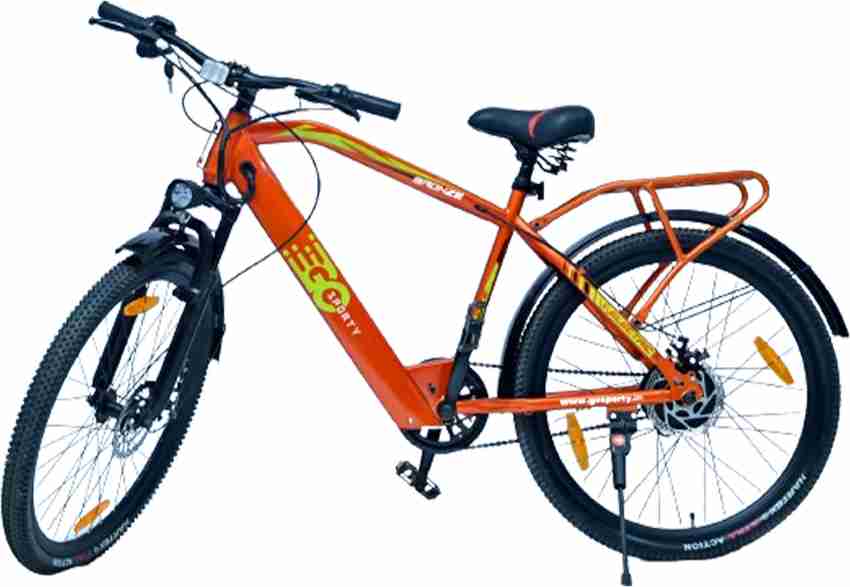GOSPORTY Bronze Orange Electric Cycle with 250W IP65 Motor 26 inches Single Speed Lithium ion Li ion Electric Cycle Price in India Buy GOSPORTY Bronze Orange Electric Cycle with 250W IP65 Motor 26