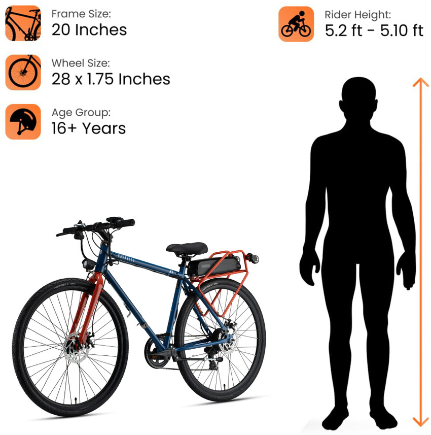 28 inch bike fits what height clearance