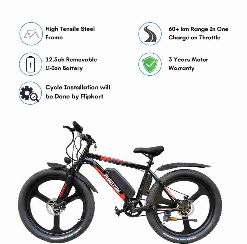 SS Bikes PHANTOM STD 26 inches Single Speed Lithium ion Li ion Electric Cycle Price in India Buy SS Bikes PHANTOM STD 26 inches Single Speed Lithium ion Li ion Electric Cycle online at Flipkart