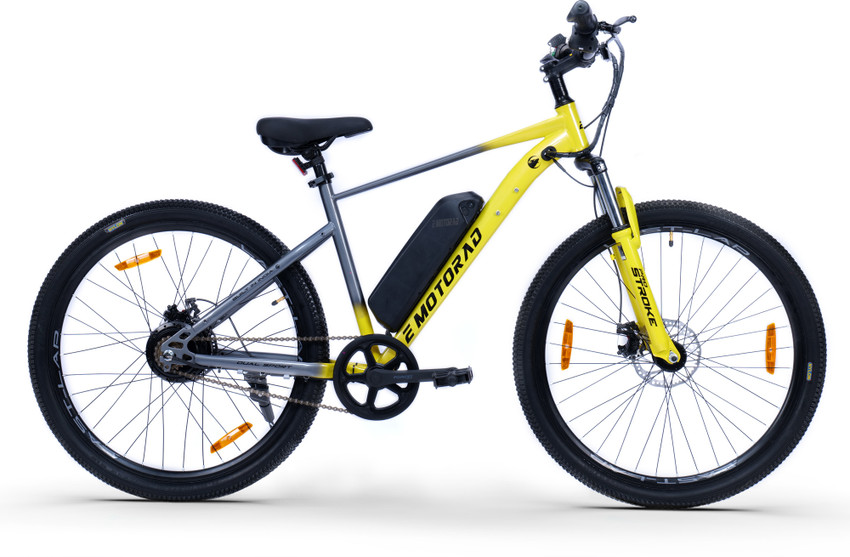 EMotorad X1 Yellow 27.5 inches Single Speed Lithium ion Li ion