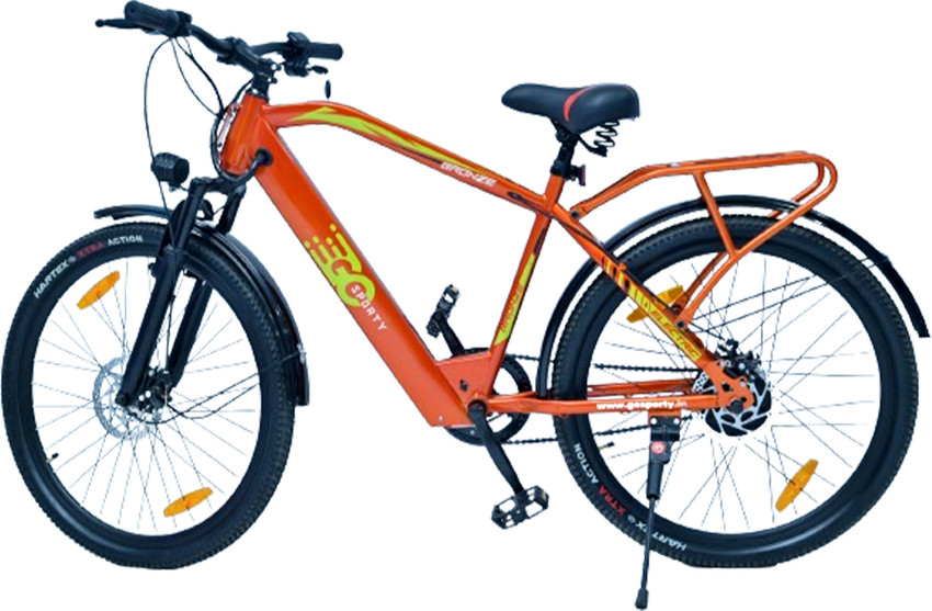 Orange electric bike clearance