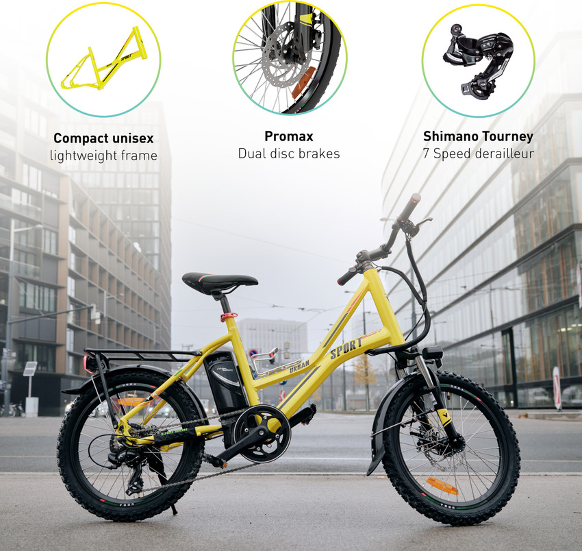 vaan electric moto pvt ltd Urbansport E Bicycle with Multiple Levels Pedal Assist LCD Display 18In Frame 20 inches 5 Gear Lithium ion Li ion Electric Cycle Price in India Buy vaan electric moto