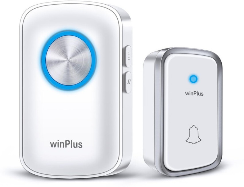 winPlus Wireless Door Bell for Home Long Range, Waterproof Calling Bell for  Office, Cordless Door Bell, up to 500ft Range with 60 Chimes, 4-Level