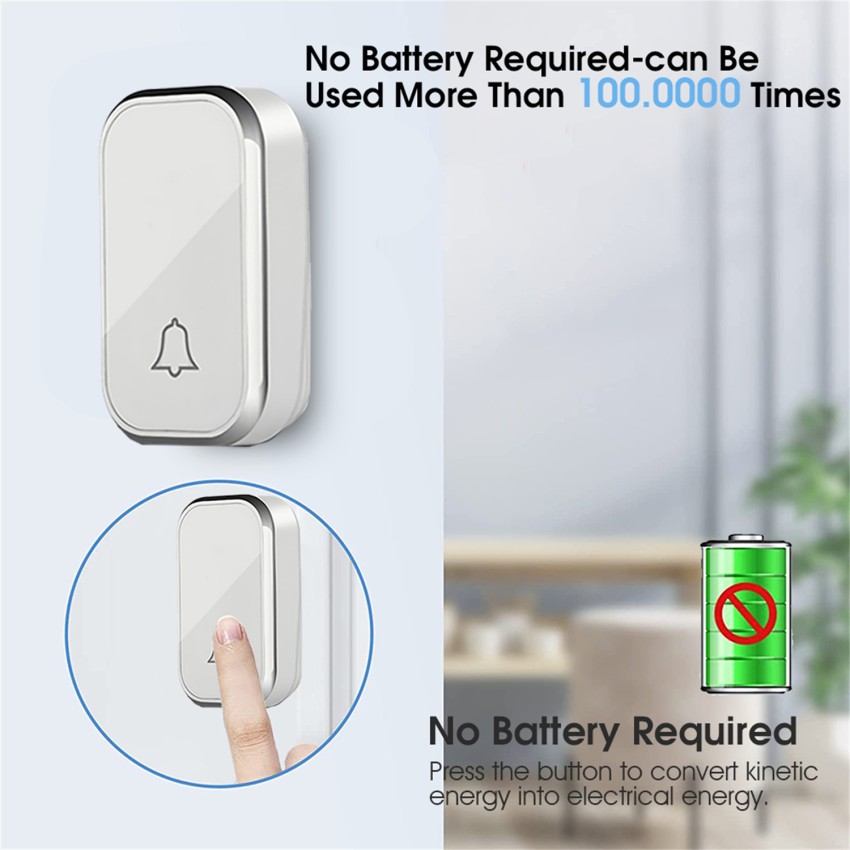 lokza Wireless Doorbell Waterproof calling Bell 1000ft Range 56 Tune 7 level  Volume Wireless Door Chime Price in India - Buy lokza Wireless Doorbell  Waterproof calling Bell 1000ft Range 56 Tune 7