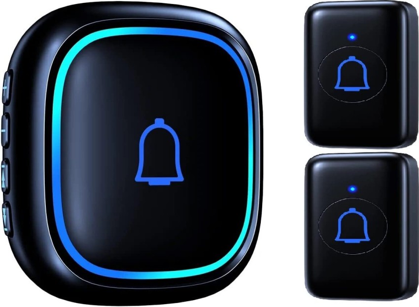 lokza Battery Free Wireless Doorbell Chime Kit 150M Range with 52 Tones 4  Level Volume Wireless Door Chime Price in India - Buy lokza Battery Free  Wireless Doorbell Chime Kit 150M Range