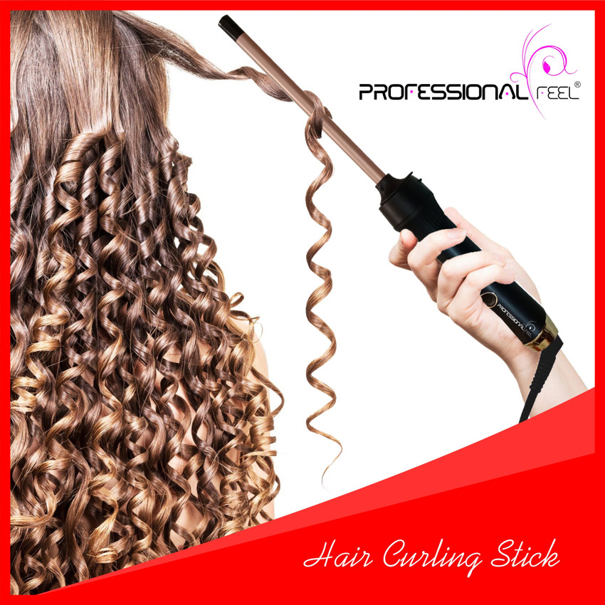 PROFESSIONAL FEEL Woman s Hair Curling Stick Ionic Hair Iron