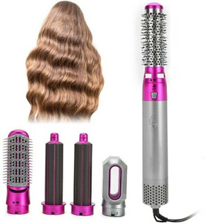 5 in 1 Hair Dryer Hot Comb Set Professional Curling Iron Hair