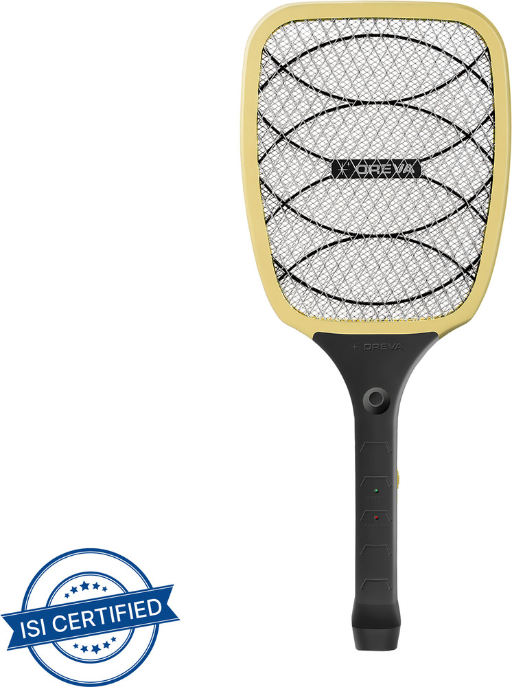 OREVA Round Electric Mosquito Racket Bug Zapper Racket Electric Insect Killer Indoor Outdoor