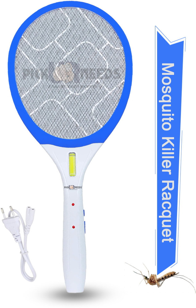 Pick Ur Needs Rechargeable Mosquito Racket Bat With Wire Charging