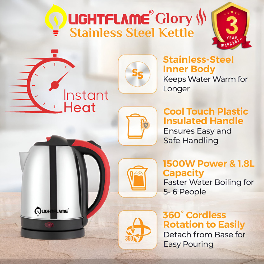 Home glory electric kettle on sale