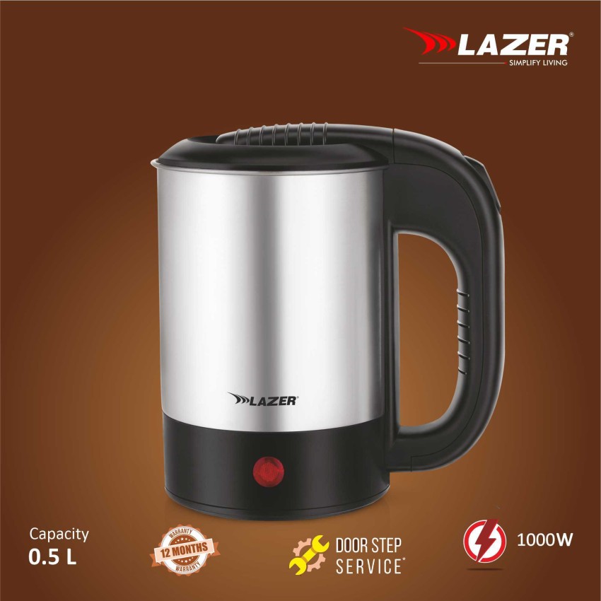 0.5L 1000W Stainless Steel Kettle Automatic Electric Water Boiler Pot 