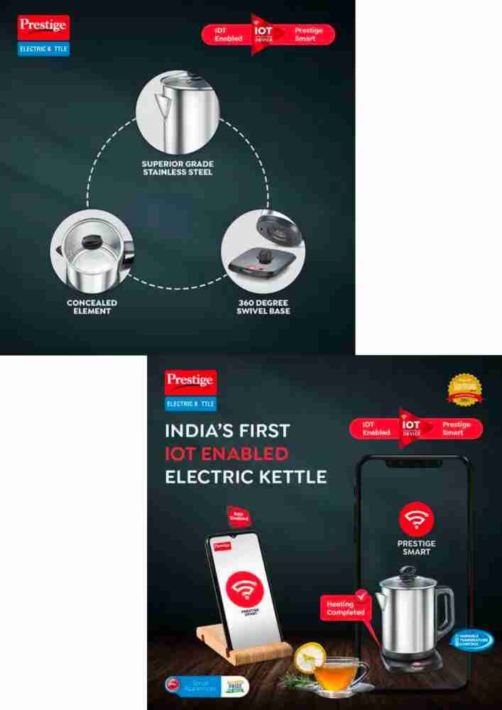 Buy Prestige Electric Kettle Smart - 1.7L With Concealed Element