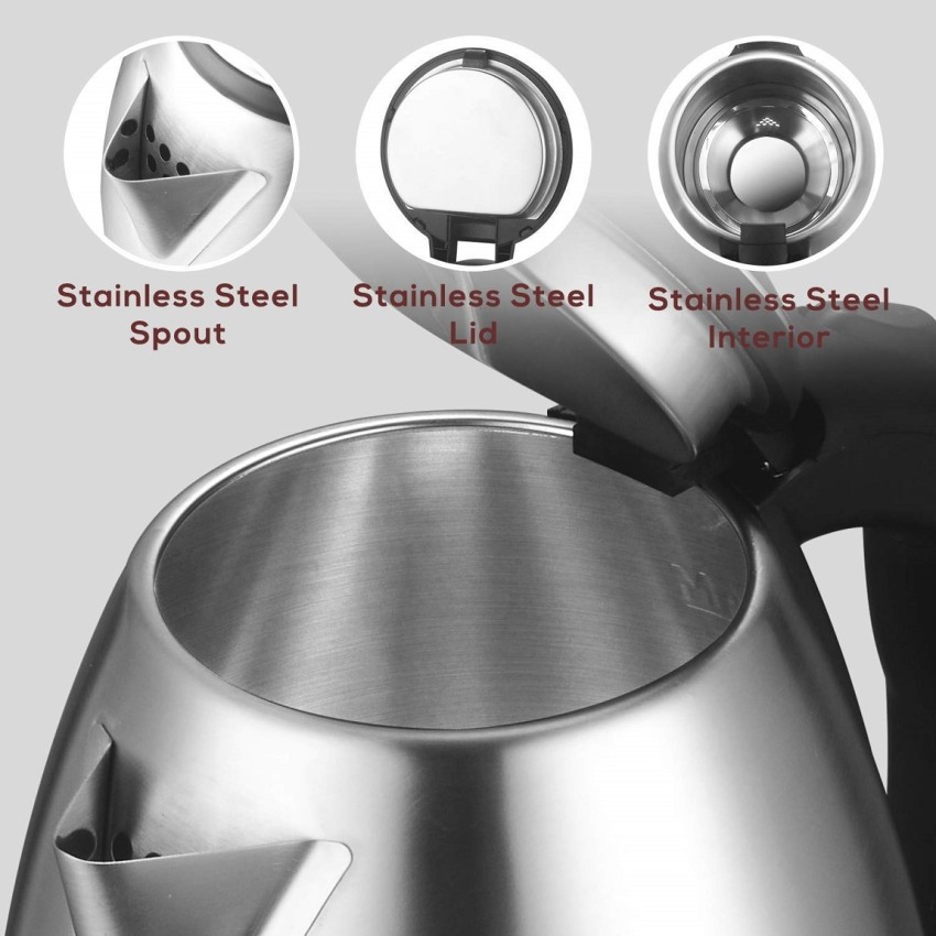 Stainless Steel Electric Kettle Multipurpose Extra Large with