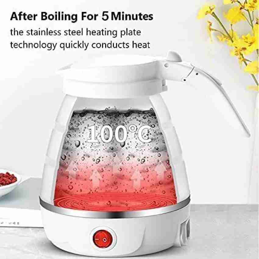 600ml Travel Foldable Electric Kettle With Fast Boiling, Beautiful