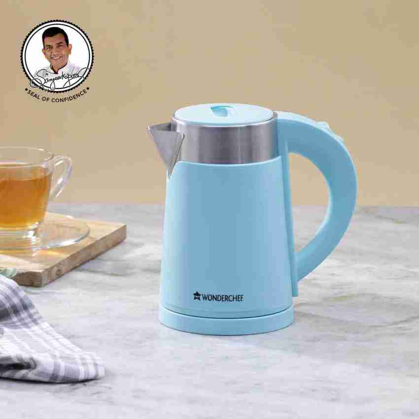 Cool touch electric outlet kettle