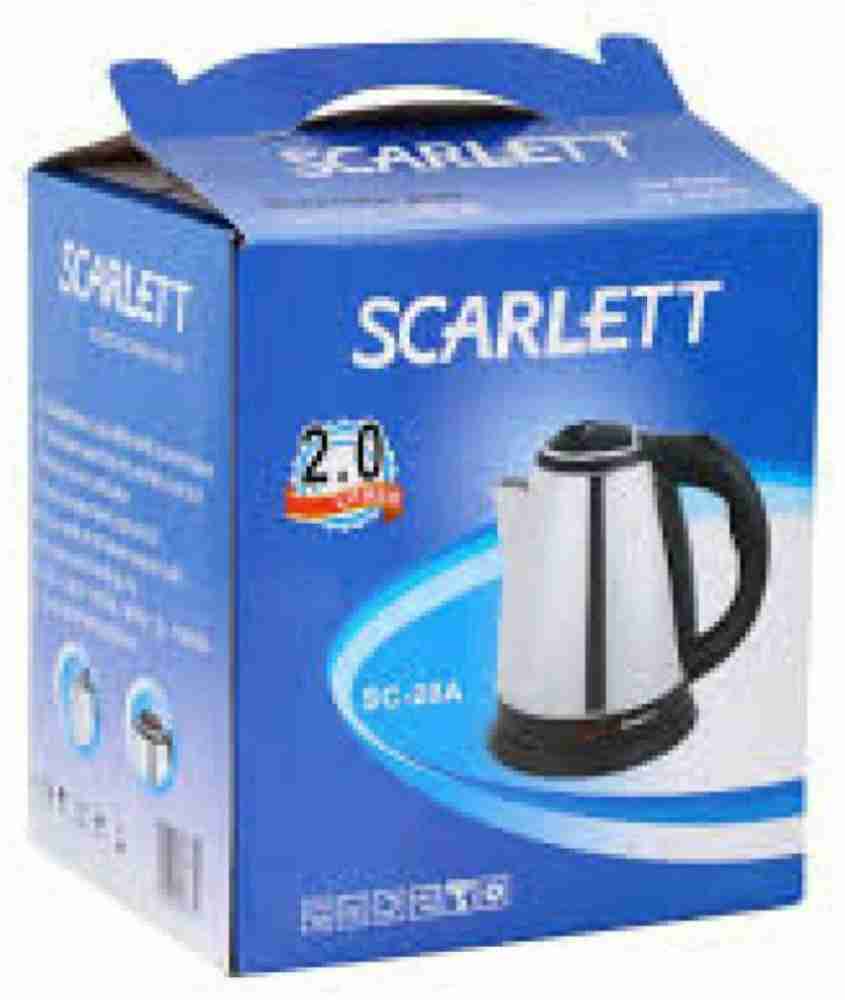 Scarlet Electric Kettle 2 Litre For Hot Water, Tea, Coffee And Milk