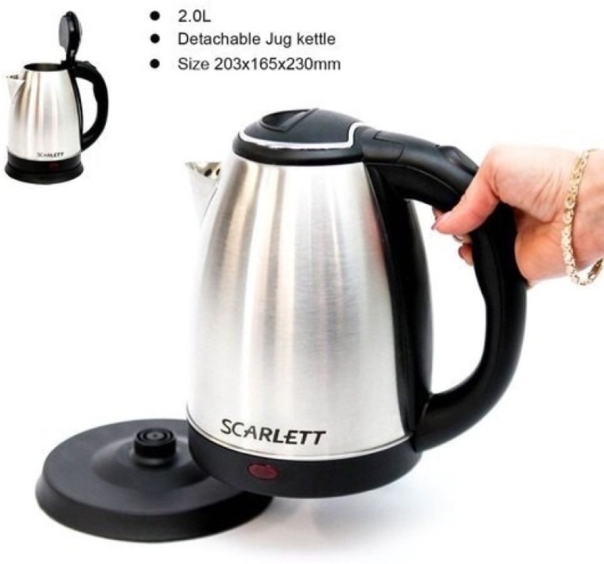 Scarlet Electric Kettle 2 Litre For Hot Water, Tea, Coffee And Milk