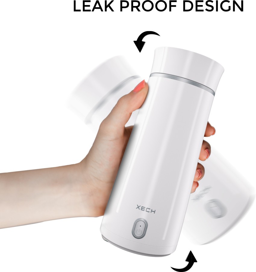 Buy XECH Portable Electric Kettle Concealed Powercord Hydroboil Electric  Bottle 300W Heating Element (350ml) (White) Online at Best Prices in India  - JioMart.