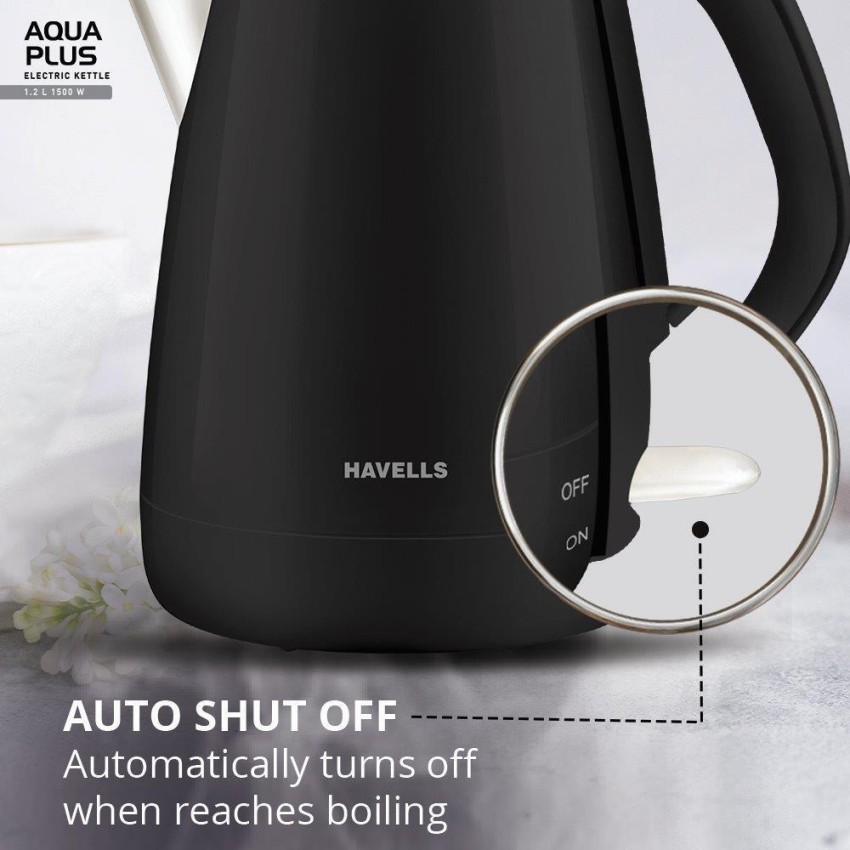 Havells Aqua Plus 1.2 litre Double Wall Kettle / 304 Stainless