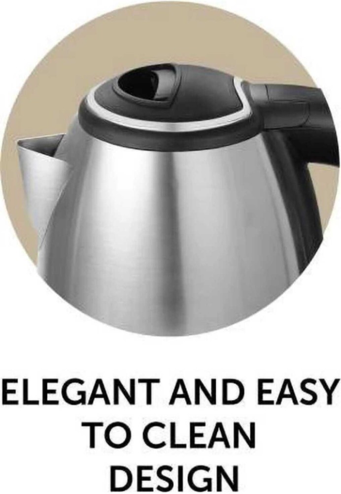 Pigeon 1.5L electric hot kettle with Hygienic stainless steel body, and 1  year warranty for