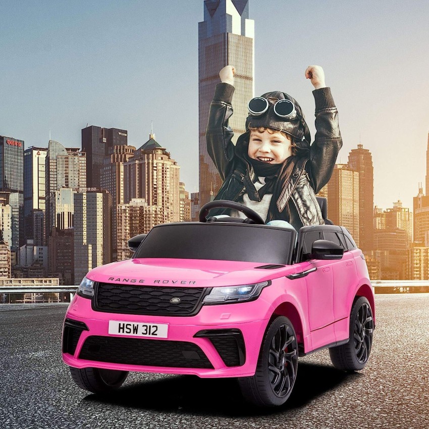 pink electric range rover