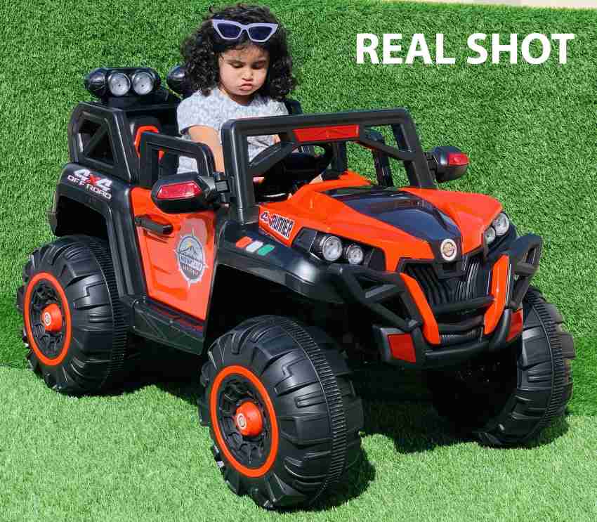 Wishmaster Kids Driving Jeep 4x4 Big Size Toy Car Monster Truck Kids Electric Car Jeep Battery Operated Ride On Price in India Buy Wishmaster Kids Driving Jeep 4x4 Big Size