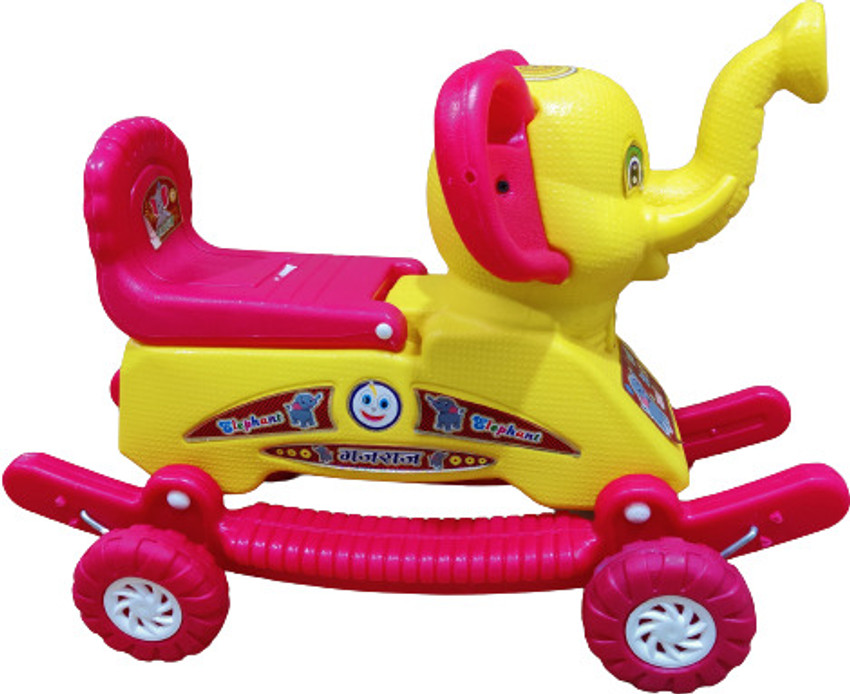 oh baby OH BABY by flipkart kids PLASTIC ELEPHANT WITH ROCKING FUNCTION AMAZING COLOR Rideons Wagons Non Battery Operated Ride On