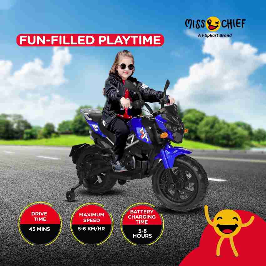 Miss Chief by Flipkart 6V Electric Bike Rideons Wagons Battery Operated Ride On