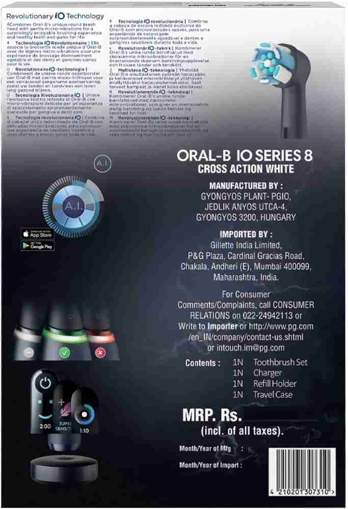 ORAL-B IO 8 PW Black Spazz+2R.