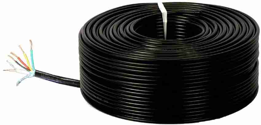 D25 10 Meter 23AWG Pure Copper 3+1 CCTV Camera Coaxial Cable For High-Speed  Signal 1 sq/mm Black 10 m Wire Price in India - Buy D25 10 Meter 23AWG Pure  Copper 3+1