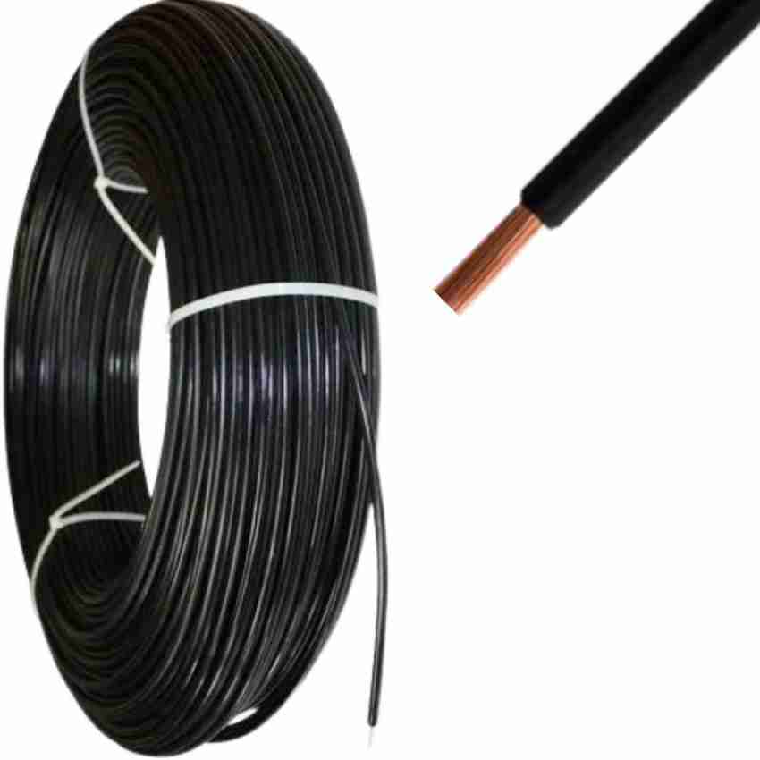 Rhobos 6MM 2Core 6 sq/mm Black 90 m Wire Price in India - Buy