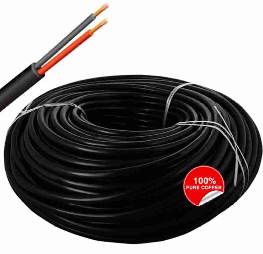 Oxcord 2 core Round Copper Wires and Cables 1mm 10 meter 1 sq/mm Grey 10 m  Wire Price in India - Buy Oxcord 2 core Round Copper Wires and Cables 1mm 10