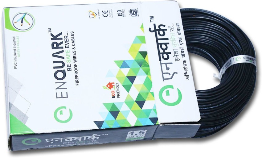 Enquark Green PVC 2.5 sq/mm Black, Red 90 m Wire Price in India - Buy  Enquark Green PVC 2.5 sq/mm Black, Red 90 m Wire online at