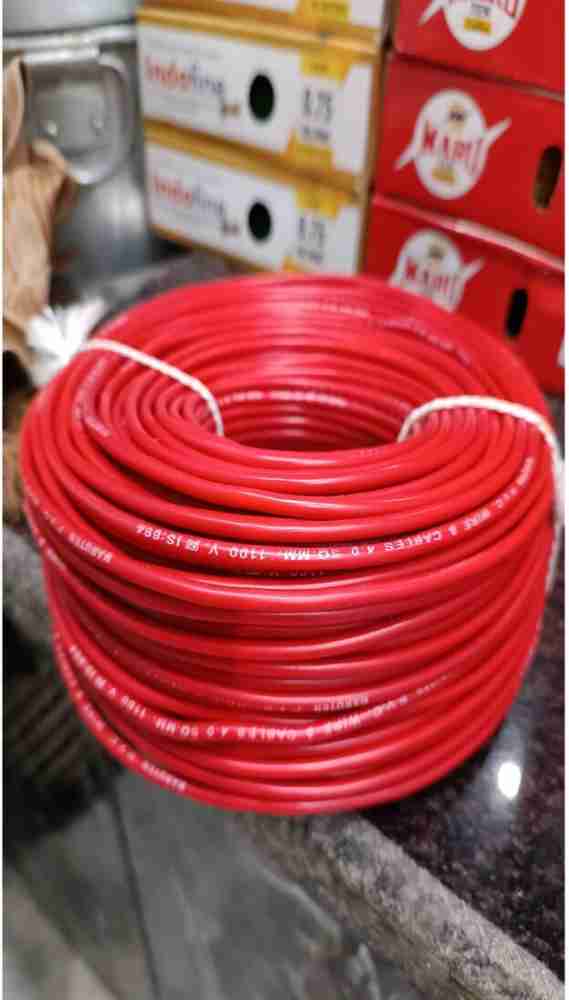 Maruten PVC 1.5 sq/mm Black, Red, Blue, Yellow 80 m Wire Price in