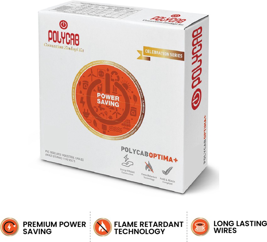 Polycab Optima Plus 0.75 Sq/Mm Red 90 M Wire