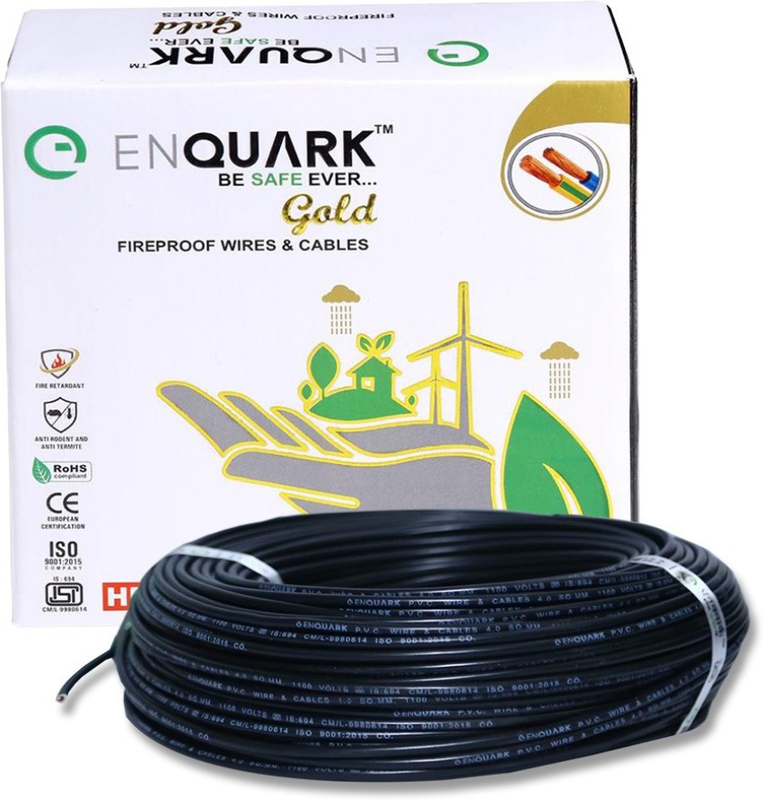 Buy Polycab Green 2.5 Sqmm Green Single Core Multi Strand Heavy Duty FR PVC  Housing Wire, Length: 90 m Online At Price ₹3219