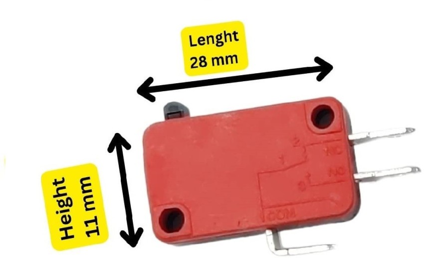 ERH India 2 Pcs 16A Limit Switch 12v DC 220v AC 3 Pin Momentary Electronic  Components Electronic Hobby Kit Price in India - Buy ERH India 2 Pcs 16A Limit  Switch 12v DC 220v AC 3 Pin Momentary Electronic Components Electronic  Hobby Kit online at
