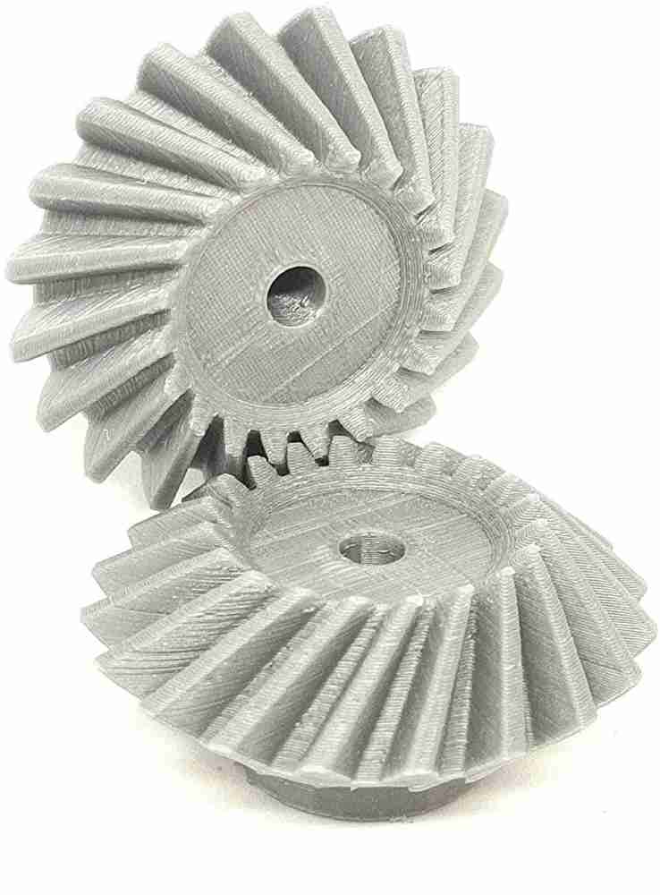 INVENTO 1 Pair 3D Helical Bevel Gear 20 Teeth, 53mm dia,15mm Width