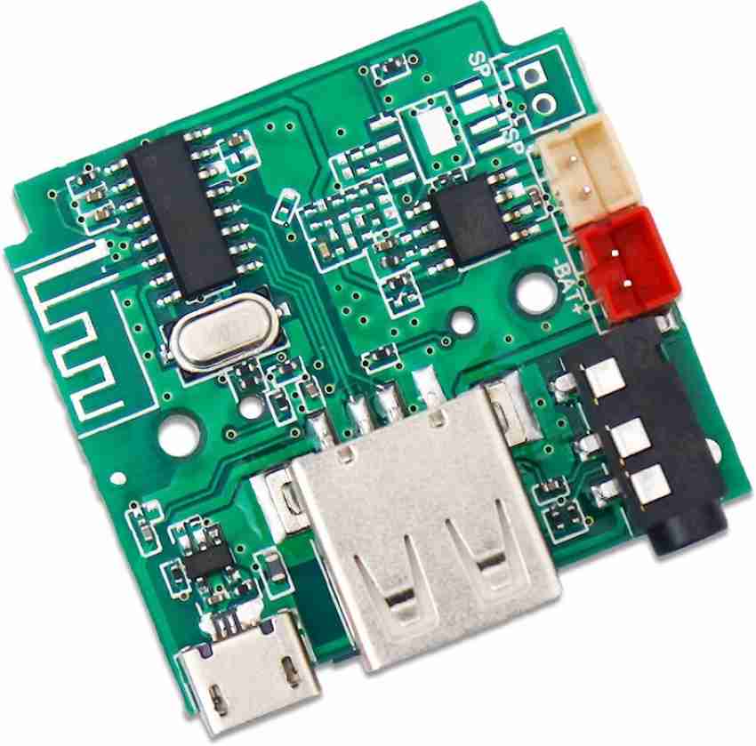 Electronic Spices 5V Bluetooth Amplifier FM USB AUX Card Wireless HI-FI  Module with mic Audio Player Decoder Module Kit 5w Electronic Components  Electronic Hobby Kit Price in India - Buy Electronic Spices