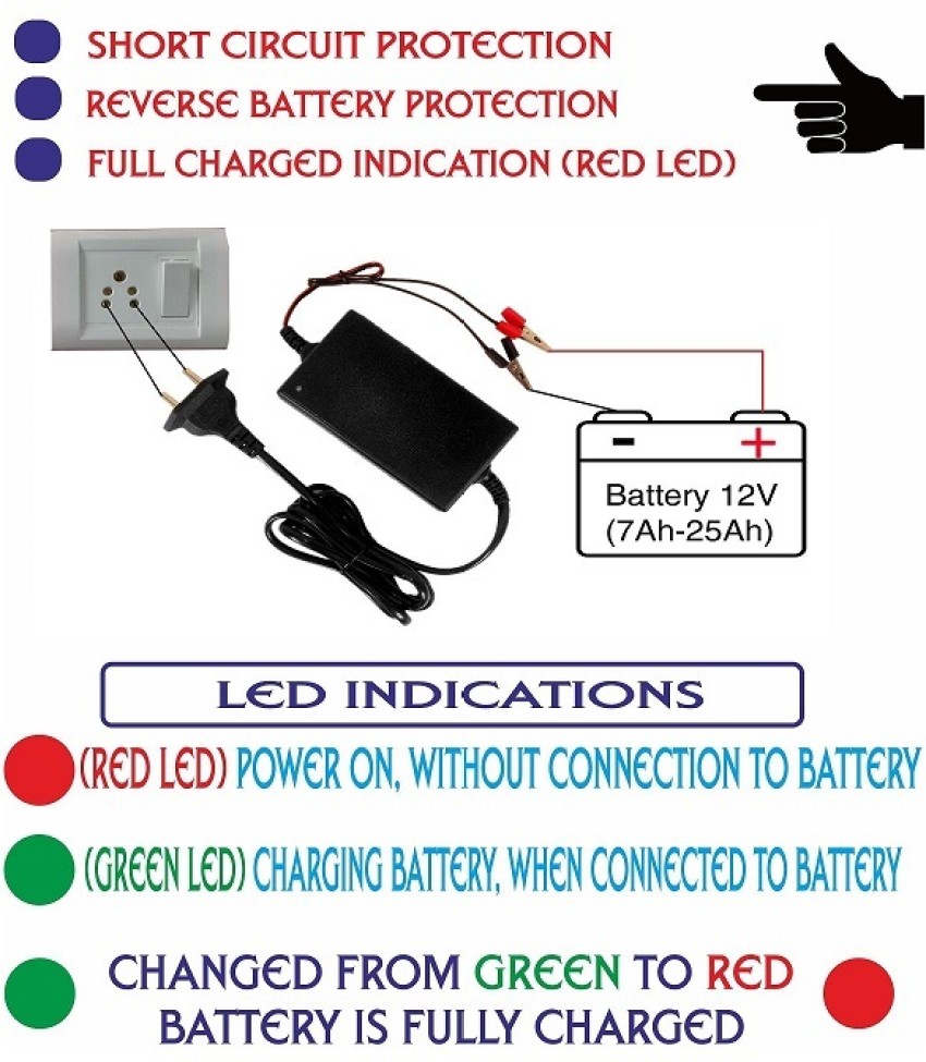 2 amp online car battery charger