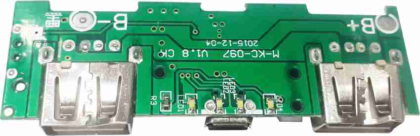 MELODY's 2 USB Power Bank Charging Module Circuit Board,- 5V 1A