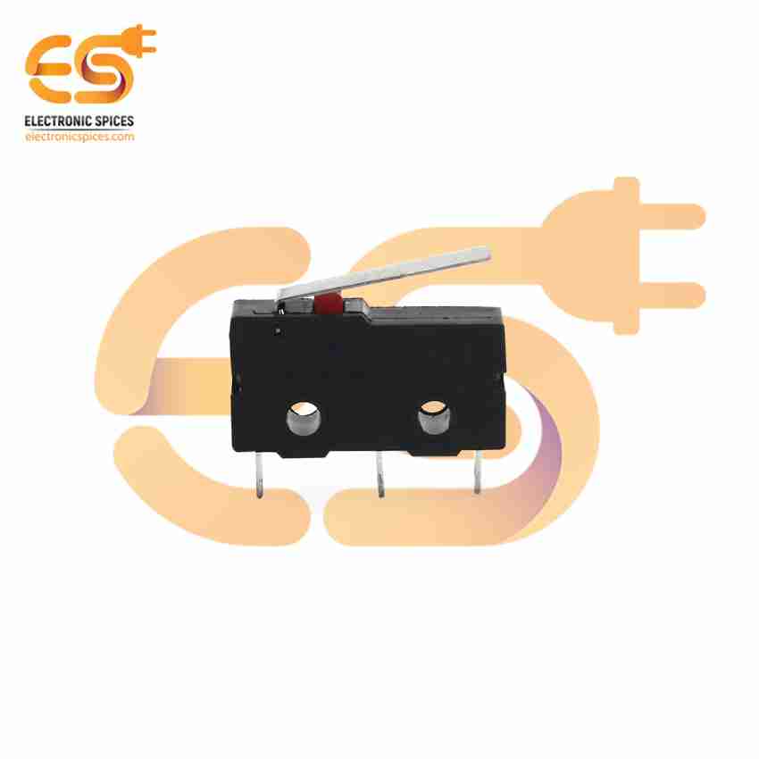 Electronic Spices 10T85 5A 125V SPCO Black color lever arm plastic switches  pack of 10pcs Electronic Components Electronic Hobby Kit Price in India -  Buy Electronic Spices 10T85 5A 125V SPCO Black