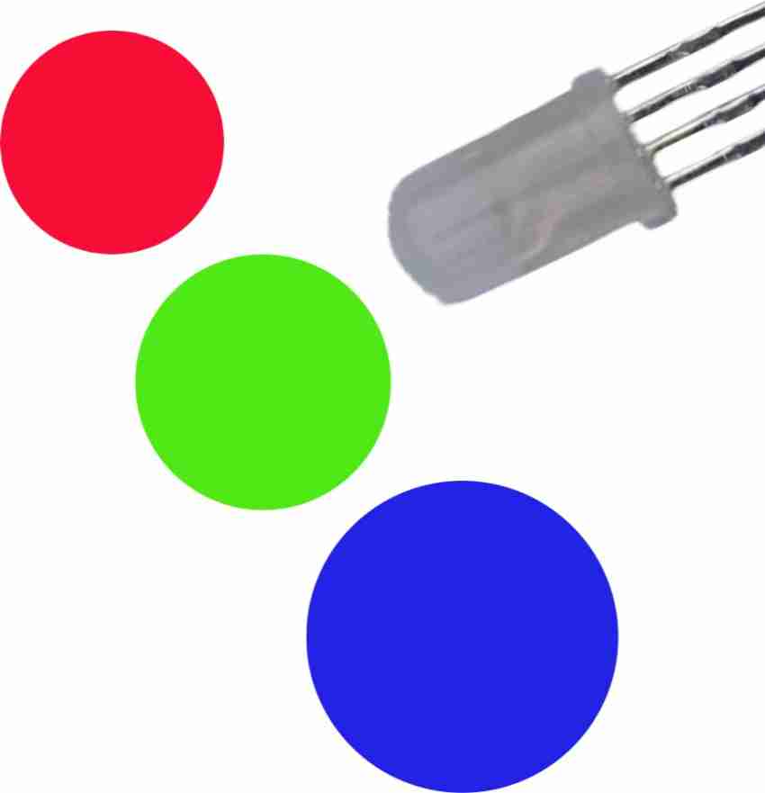 Electronics Crafts PACK OF 20 5MM RGB LED Diode Lights Tricolor (Multicolor  Red Green Blue 4 pin Electronic Components Electronic Hobby Kit Price in  India - Buy Electronics Crafts PACK OF 20