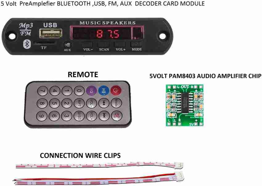 Bluetooth / MP3 / FM Amplifier - Kit-Amp