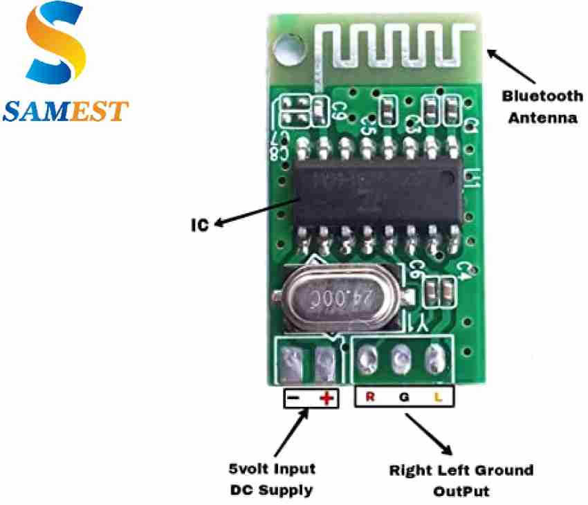 Bluetooth 3.0 Audio Receiver Module with Stereo Output