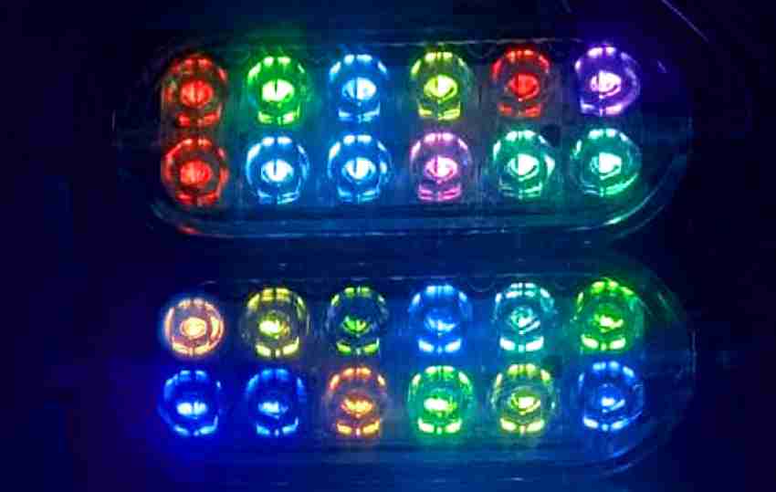 Steko 6 Pieces DC 12 Volt 3 Watt (12 LED) Waterproof LED Module Light  Multipurpose Use For Auto Rickshaw, Battery Rickshaw, Bike, Car Decoration  {1