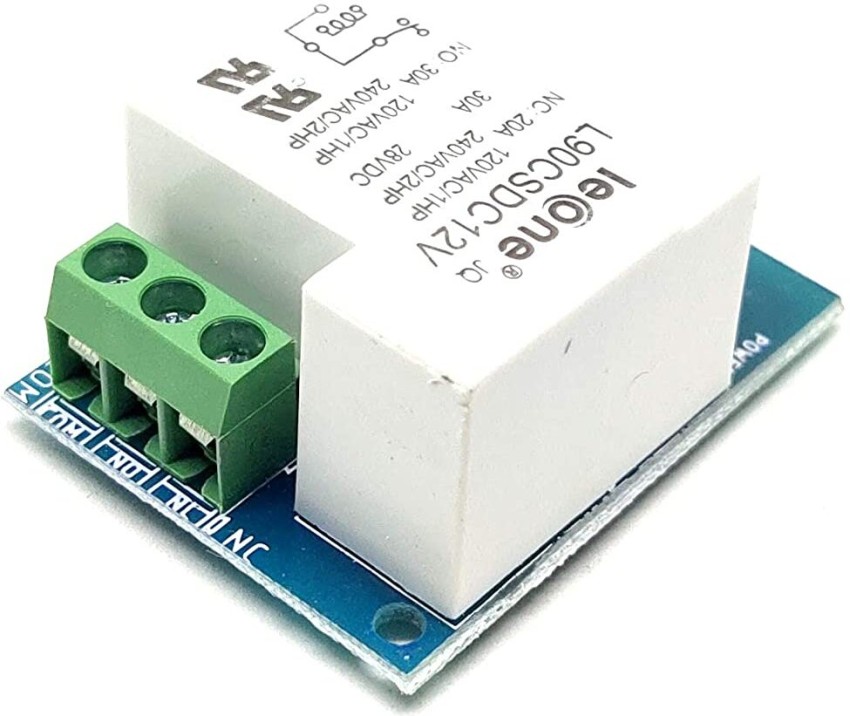 INVENTO 2Pcs 12V 30A 1 Channel Relay Module Low Level Trigger for