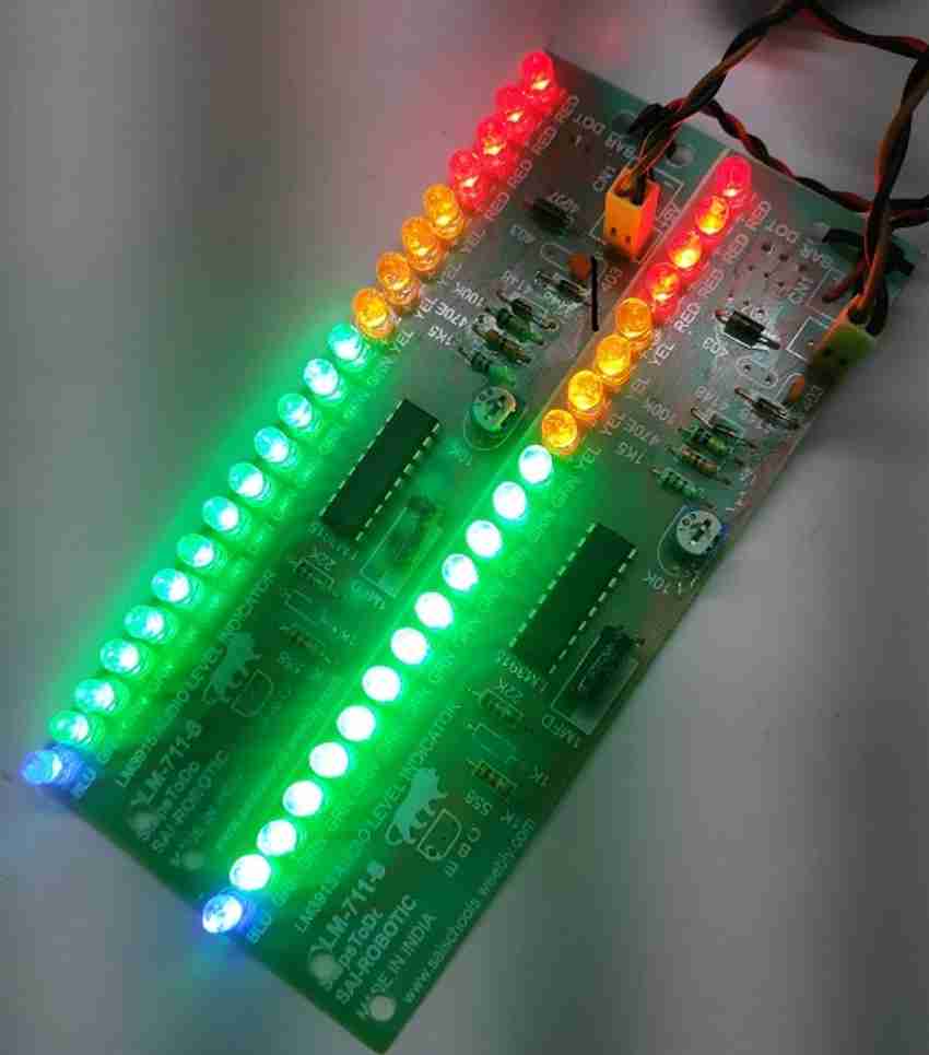 LM3915 DC 9V-12V 10 LED Sound Audio Spectrum Analyzer Level Indicator Kit Diy Electoronics Soldering Practice Set Laboratory I125900602