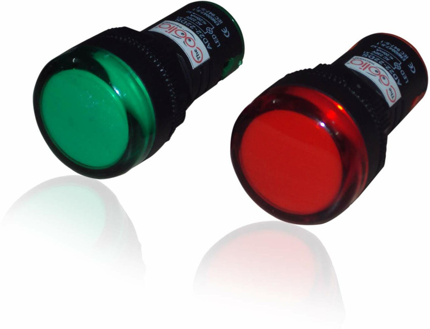 Diycart LED Panel Indicator 230V 22MM Round Plastic Single Phase