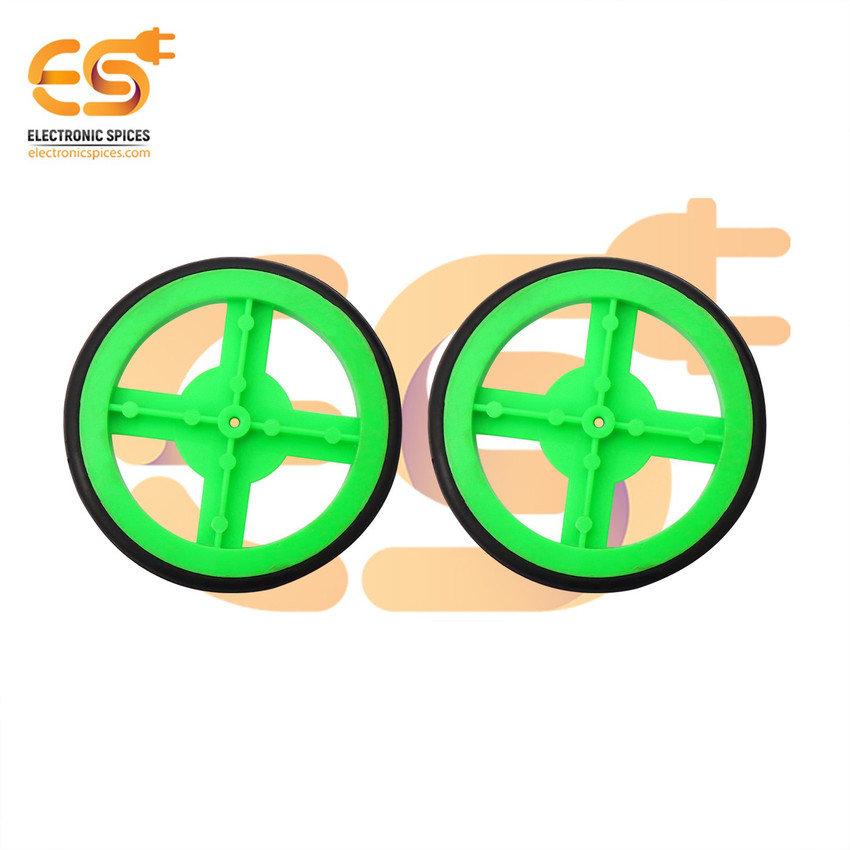 Electronic Spices PACK OF 4 Plastic Project Wheels Designed for